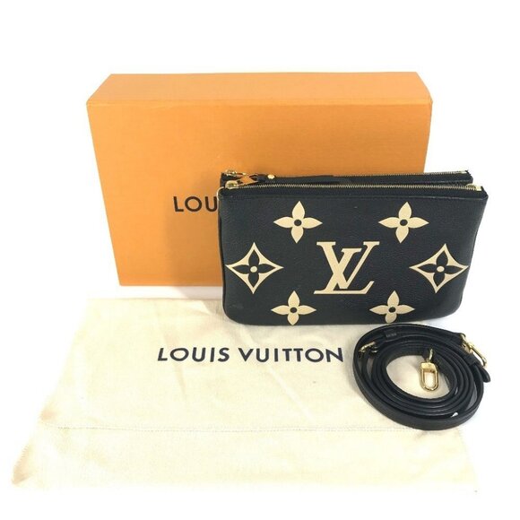 LOUIS VUITTON M80787 Pochette double zip Pochette Pouch Clutch Shoulder Bag - Picture 1 of 15